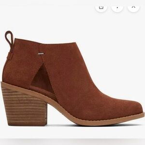 Toms Dark Amber Ankle Booties